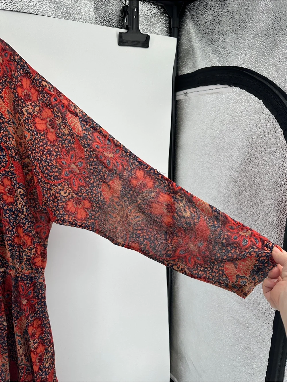 Free People Cottagecore Festival Boho‎ Romantic Chic Red Floral Mini Dress SzM